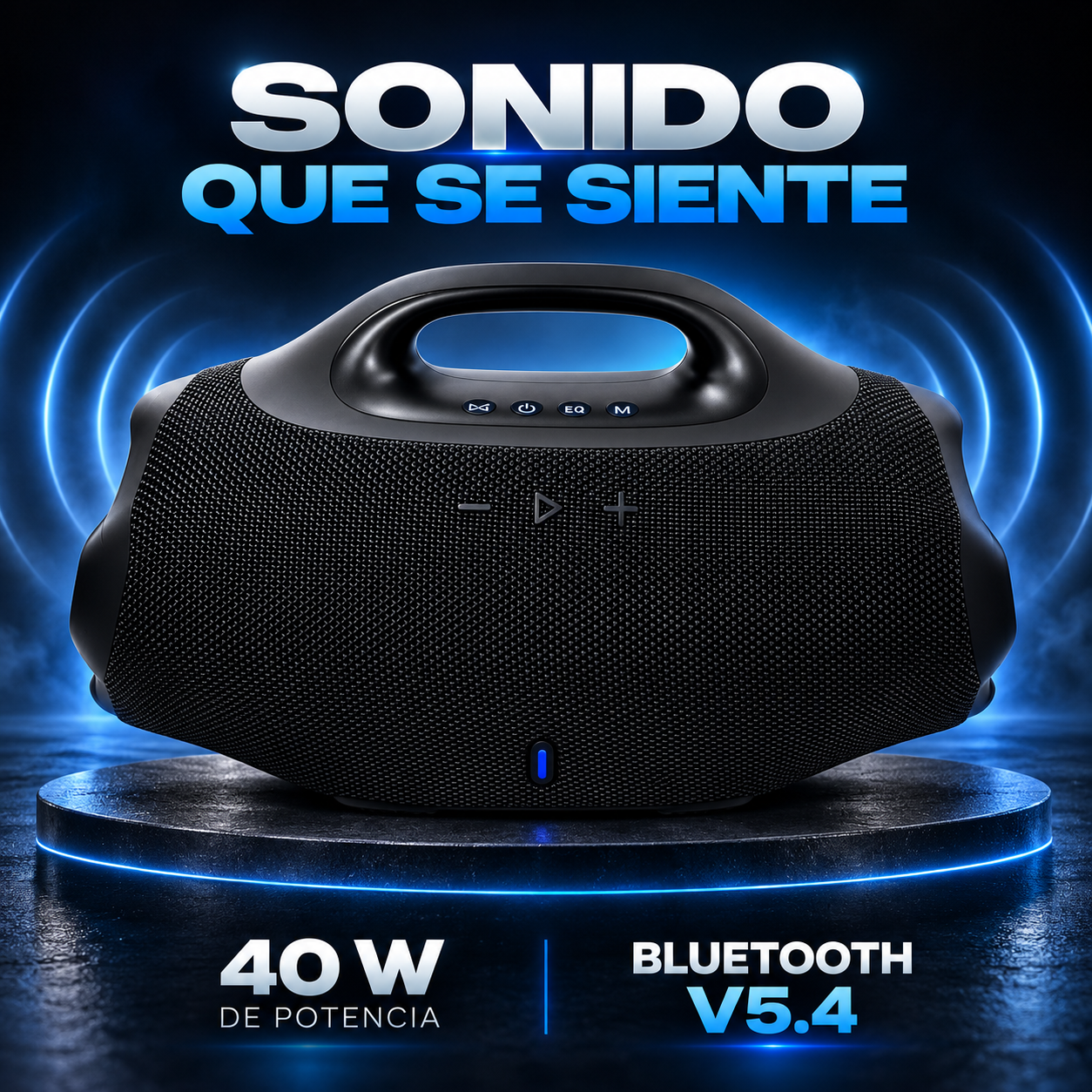 Parlante Boombox 4 Grande Bluetooth 40W con TWS - Imagen 5