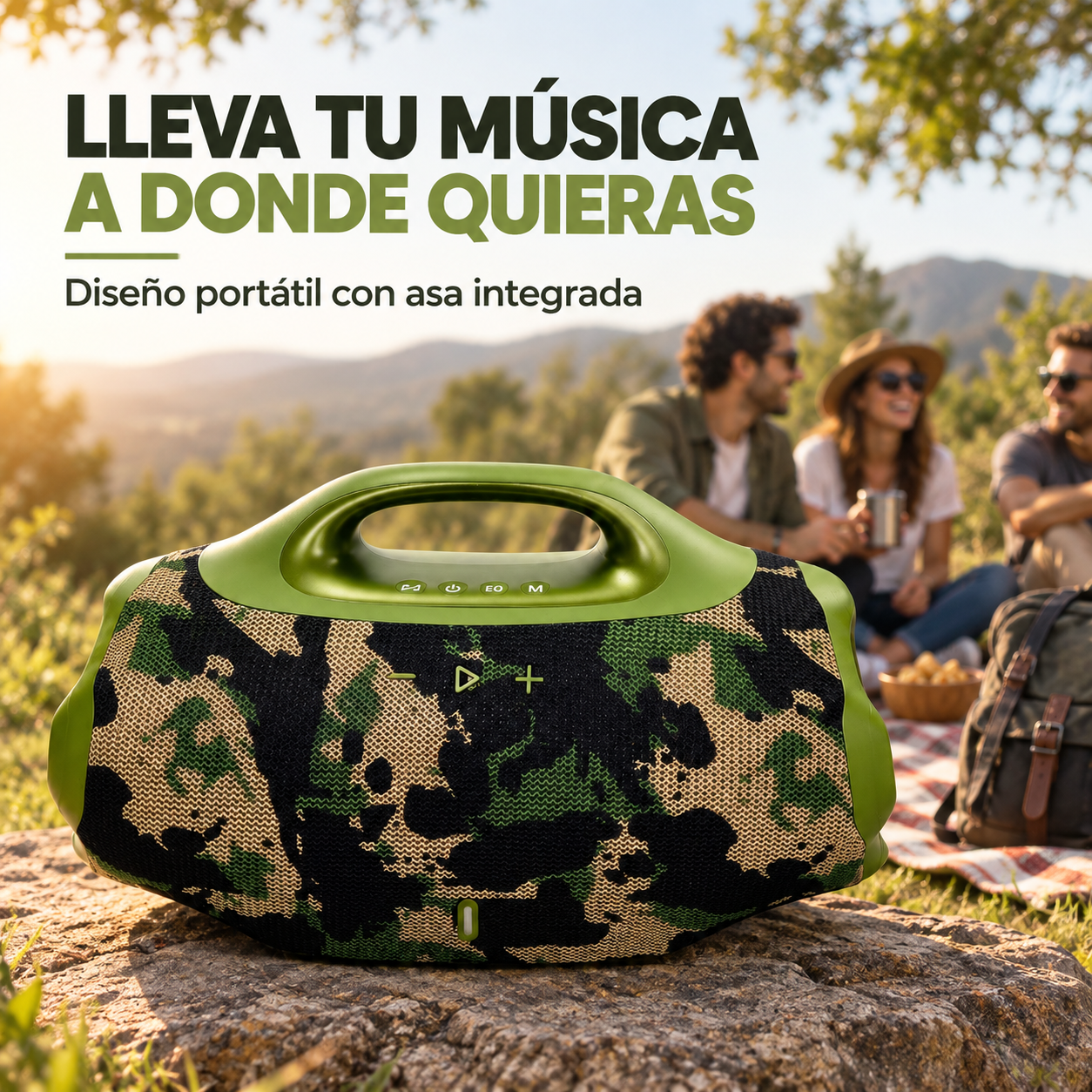 Parlante Boombox 4 Grande Bluetooth 40W con TWS - Imagen 7