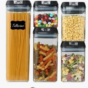 Organizador Frasco Hermetico Cocina Tupper Recipiente Set X5